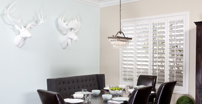 Southern California dining room shutters